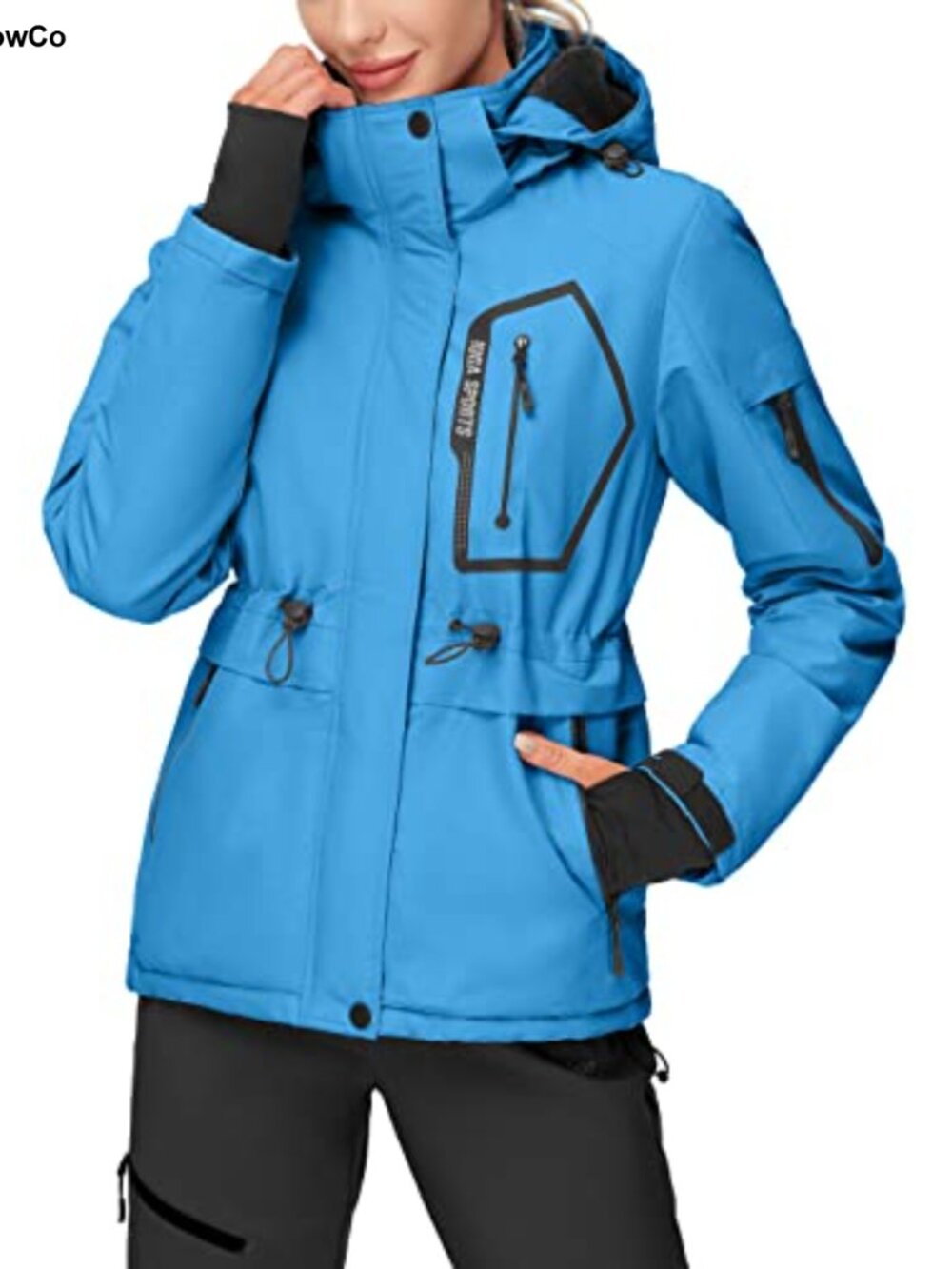 Waterproof Windproof Ski Jacket Warm Fleece Lined Winter Coat